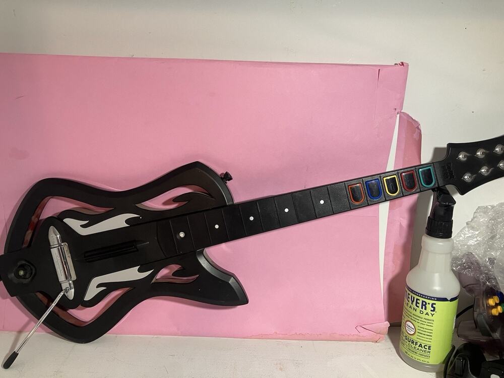 Guitar Hero Warriors of Rock Xbox 360 Wireless Guitar Untested " Parts Only"